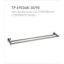 ECT Jess Double Towel Rail (750/900mm)